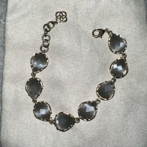 Kendra Scott Kenzie Gold Link Bracelet - Cat Eye Gray